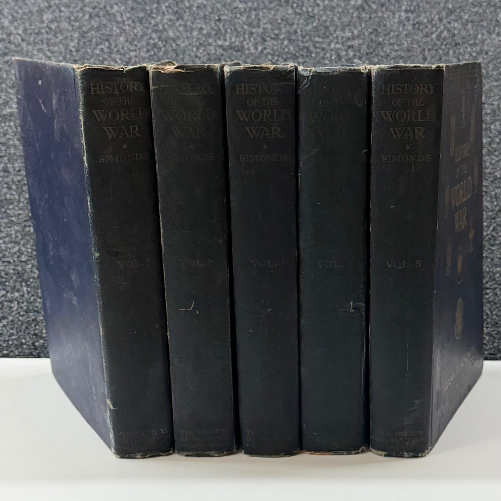 History of the World War Frank H Simonds 5‎ Volume Set 1917-1920 Doubleday WWI